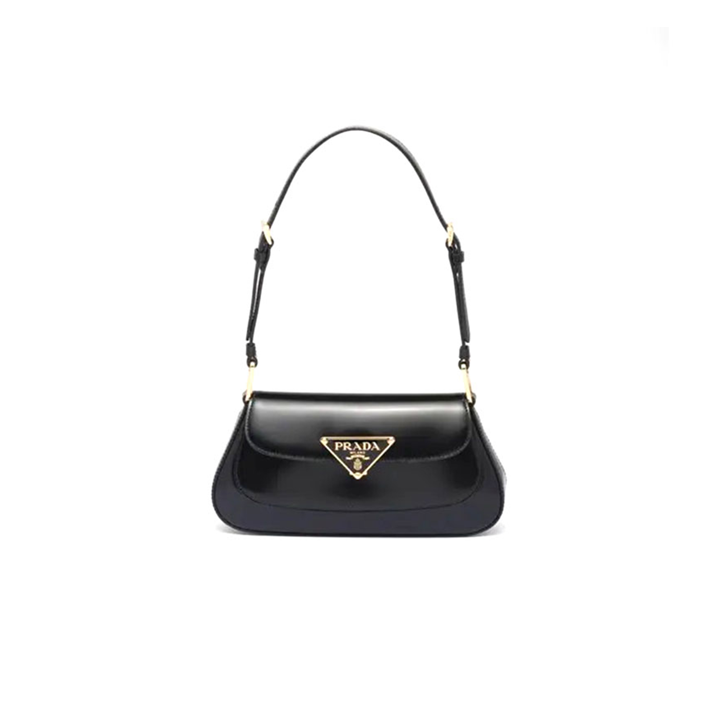 PRADA BRUSHED LEATHER SHOULDER BAG 1BD345 (24*11*4cm)